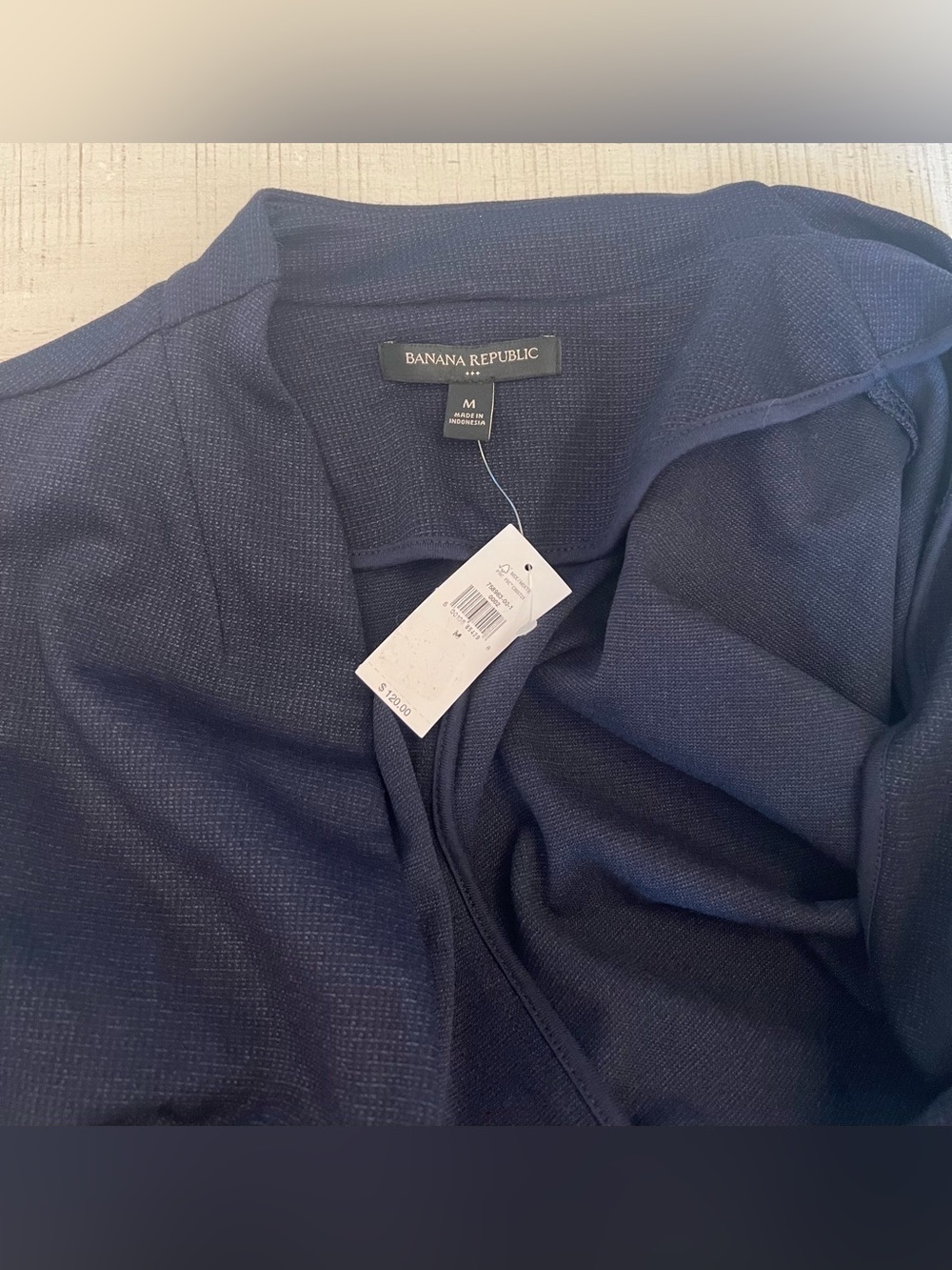 NWT Banana Republic Navy Single-Button Blazer - Picture 4 of 5